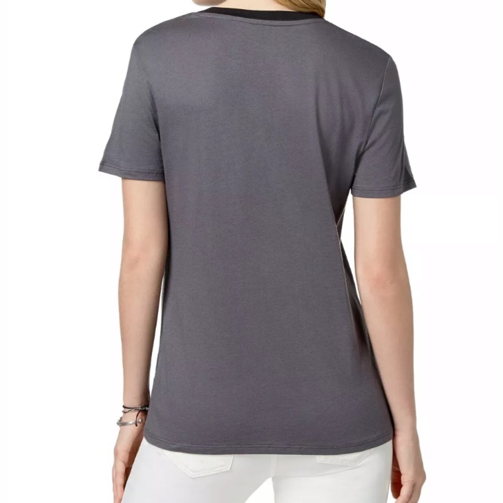 🔥CARBON COPY🔥Graphic Print “I’M EXCLUSIVE” Tee T-Shirt Gray Large NWT - Picture 2 of 5